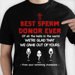 Custom Name Funny Sperm Donor Gifts - Personalized Apparel