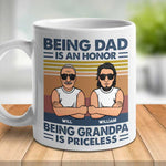 Custom Name Dad and Grandpa Gifts - Personalized Mug