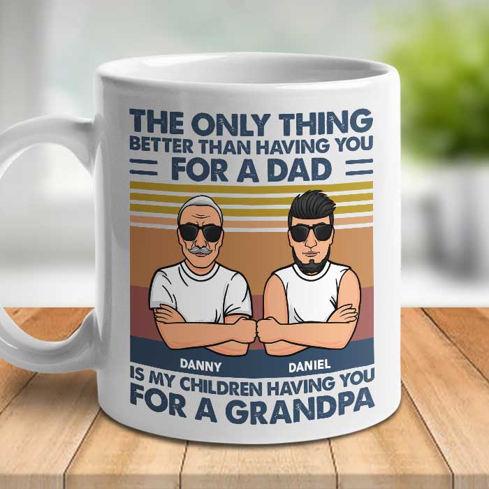 Custom Dad Grandpa Gifts - Personalized Mugs