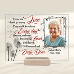 Custom Photo Memorial Tribute Gifts - Personalized Acrylic Plaque