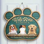 Custom Pet Name Funny Dog and Cat Home Decor - Personalized Wood Sign
