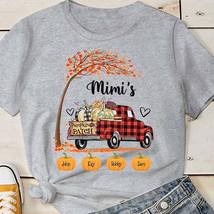 Custom Name Grandma's Pumpkin Patch Gifts - Personalized Apparel