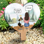 Custom Name Memorial Dog Gifts for Mom - Personalized Acrylic Stake