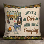 Custom Name Camping Gifts for Women - Personalized Pillow
