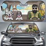 Custom Name Dog Lover Car Design - Personalized Auto Sunshade