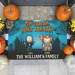 Custom Name Halloween Family Gifts - Personalized Doormat