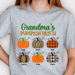 Custom Name Pumpkin Patch Gifts for Grandma - Personalized Apparel