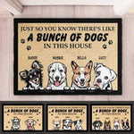 Custom Name Funny Dog Lover House Decor - Personalized Doormat