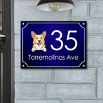Custom Dog Address Sign Gifts for Pet Lovers - Personalized Metal Sign