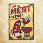 Funny BBQ Grilling Gifts for Grill Lovers - Metal Sign