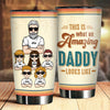 What An Amazing Dad Looks Like - Personalized Tumbler - Gift For Dad, Gift For Grandpa