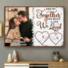 Together We Build A Life - Personalized Horizontal Poster - Upload Image, Gift For Couples, Husband Wife