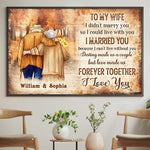 Custom Name Romantic Love Quote Gifts for Wife - Personalized Poster