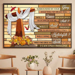 Christian Cross Worship Wall Decor - Inspirational Religious Poster