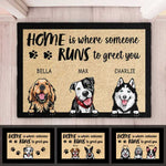 Custom Pet Name Dog Lover Home Decor - Personalized Doormat