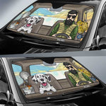 Custom Name Dog Lover Car Design - Personalized Auto Sunshade
