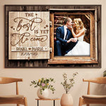 Custom Photo Wedding Anniversary Gifts for Couples - Personalized Poster
