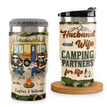 Custom Name Camping Gifts for Couples - Personalized Can Cooler