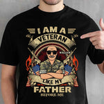 Custom Name Veteran Father Tribute Gifts - Personalized Apparel