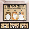 Don't Let The Cats Out - Funny Personalized Cat Decorative Mat, Doormat