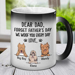 Custom Pet Name Dog Dad Father's Day Gifts - Personalized Mug