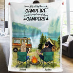 Custom Name Camping Gifts for Couples - Personalized Blanket