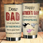Custom Name Funny Father's Day Gifts for Dad - Personalized Tumbler