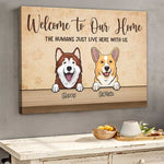 Custom Name Dog Lover Home Decor - Personalized Canvas