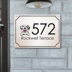 Custom Dog Address Sign Gifts for Pet Lovers - Personalized Metal Sign