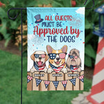 Custom Name Patriotic Dog Gifts for Dog Lovers - Personalized Flag