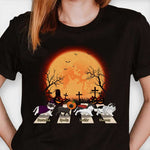 Custom Name Halloween Cat Gifts for Cat Lovers - Personalized Apparel