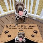 Custom Name Funny Dog Gifts for Pet Lovers - Personalized Doormat