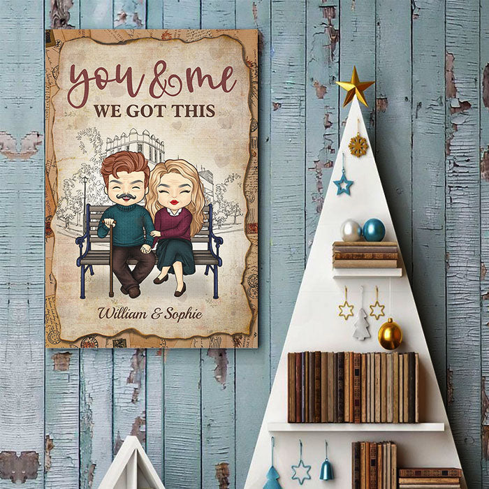Custom Name You & Me Couple Gifts - Personalized Poster