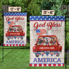 God Bless America - 4th Of July Decoration - Personalized Dog Flag