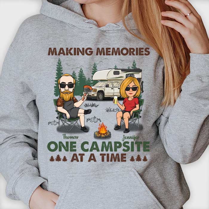 Camping Partners For Life - Personalized Unisex T-shirt, Hoodie - Gift For Couples, Gift For Camping Lovers