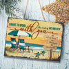 I Want To Spend The Rest Of My Sun Sets With You - Personalized Metal Sign