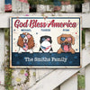 God Bless America - 4th Of July Funny Personalized Pet Metal Sign (Cat & Dog)