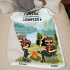 The Best Memories Are Made Camping - Husband & Wife - Gift For Camping Couples, Personalized Blanket