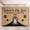 Welcome To My Home - Funny Personalized Cat Decorative Mat, Doormat