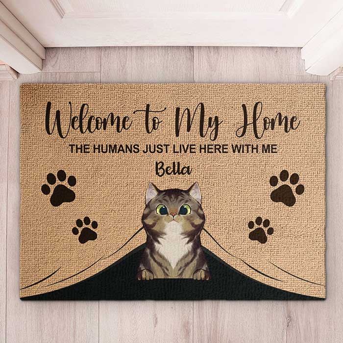 Custom Name Cat Lover Gifts - Personalized Doormat
