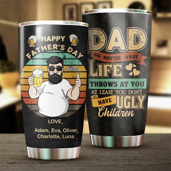 Custom Name Father's Day Gifts for Dad - Personalized Tumbler