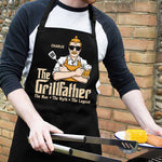 Custom Name Grillfather Gifts for Men - Personalized Apron