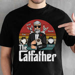 Custom Name Cat Dad Father's Day Gifts - Personalized Apparel