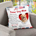 Custom Dog Photo Gifts for Dog Moms - Personalized Pillow