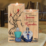Custom Name Memorial Angel Remembrance Decor - Personalized Color Candle Holder