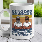Custom Name Dad and Grandpa Gifts - Personalized Mug