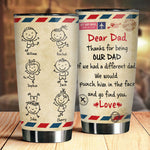 Custom Name Dad Gifts for Families - Personalized Tumbler