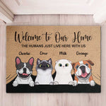 Custom Name Dog and Cat Lover Gifts - Personalized Doormat