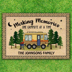 Custom Name Camping RV Family Gifts - Personalized Doormat