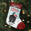 Wish You Nothing Butt - Meowy Christmas - Personalized Christmas Stocking